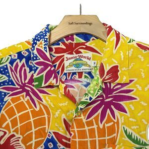 Jams World Hawaiian Shirt Mens Medium Collectors Edition 30th Anniversary Beach